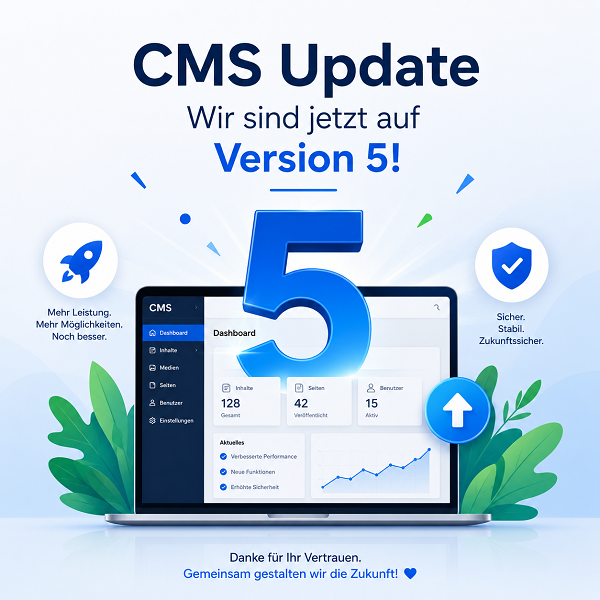 CMS-Update auf Version 5